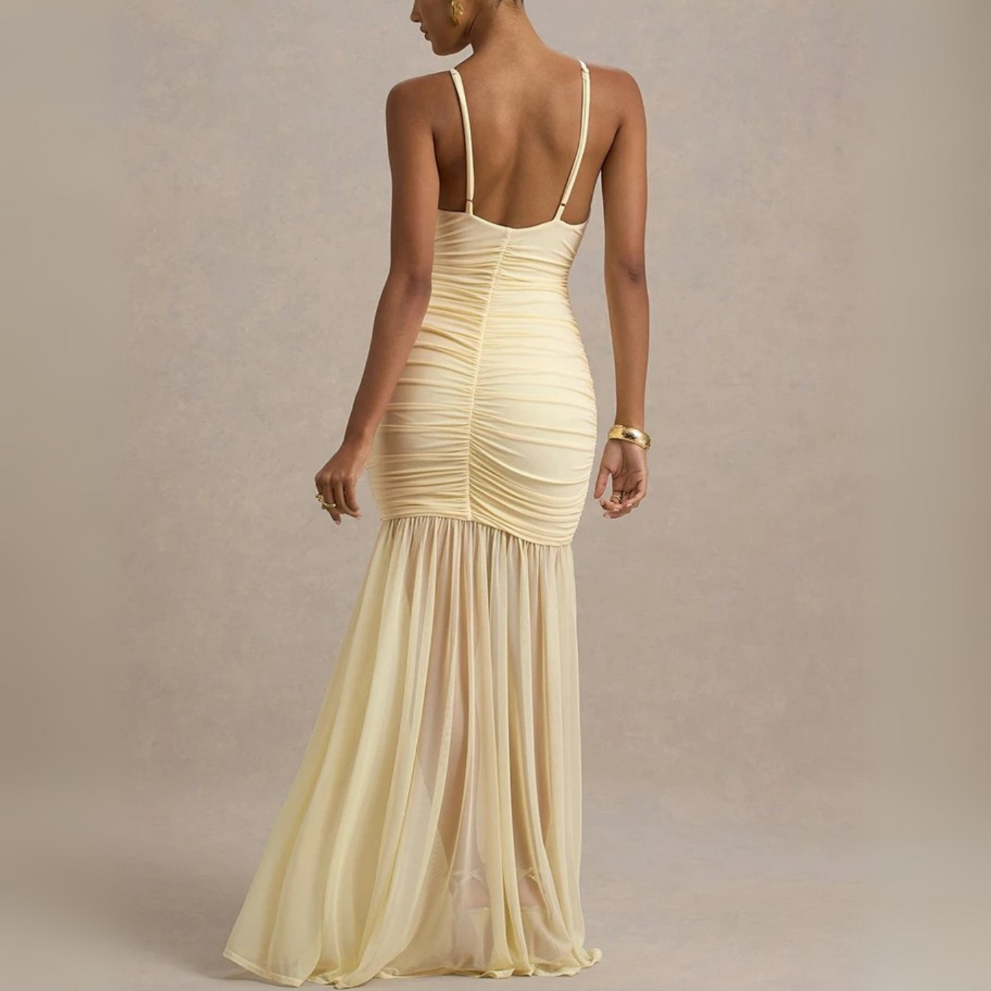 Rosaline Ruched Gown