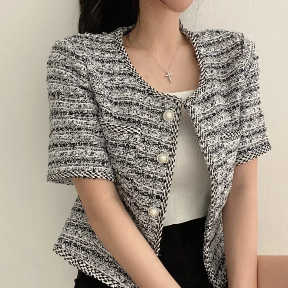 Marina Tweed Cardi