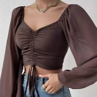 Sweetheart Drawstring Top