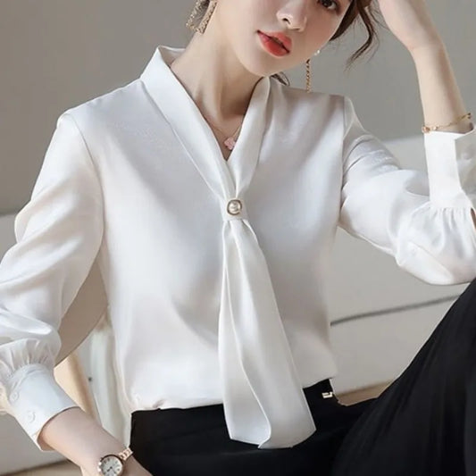 Cravat Silk Blouse