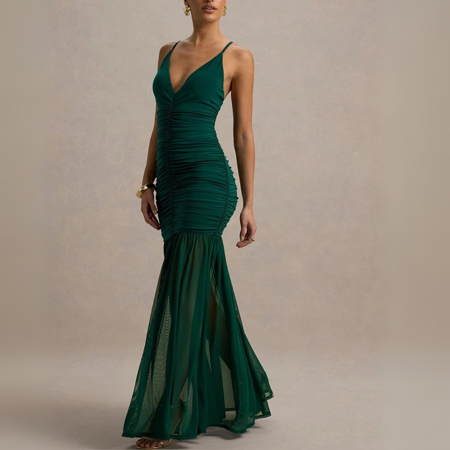 Rosaline Ruched Gown