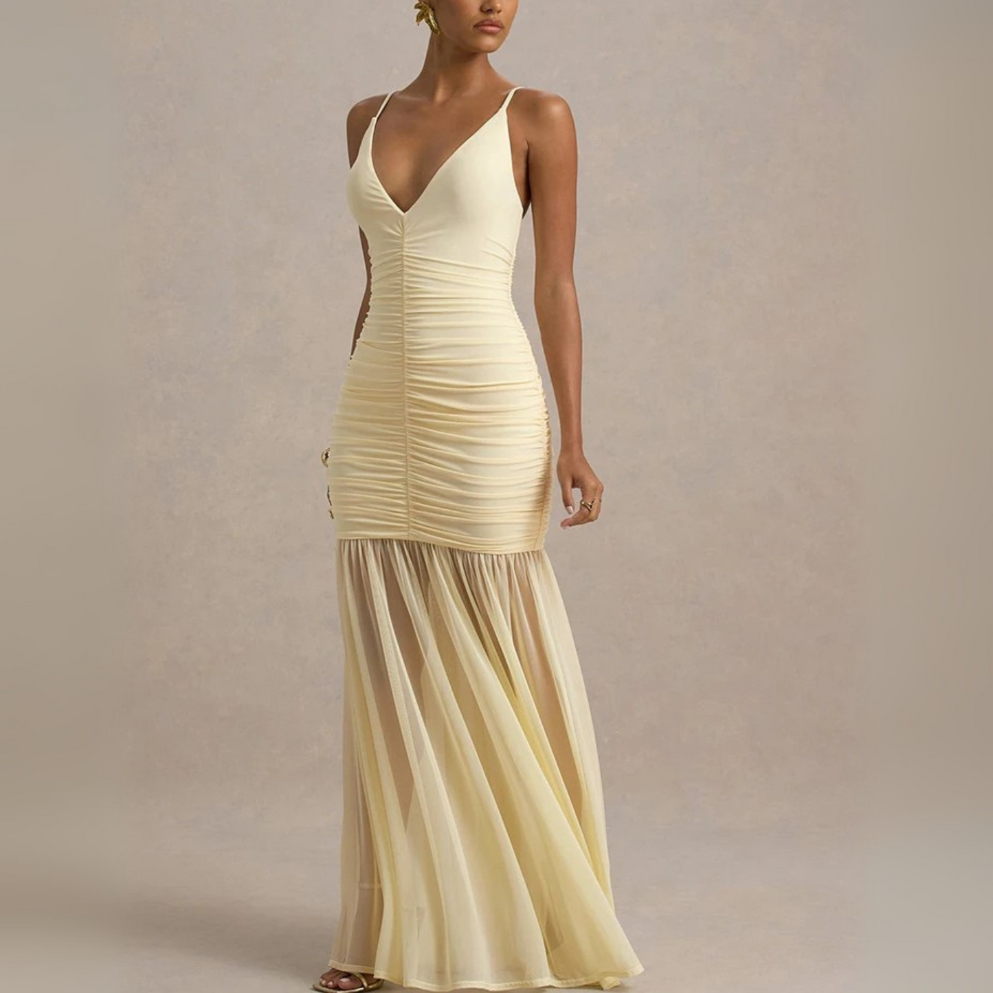 Rosaline Ruched Gown