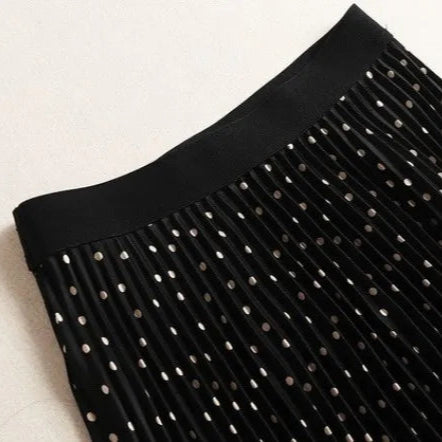 Dot Pleat Midi