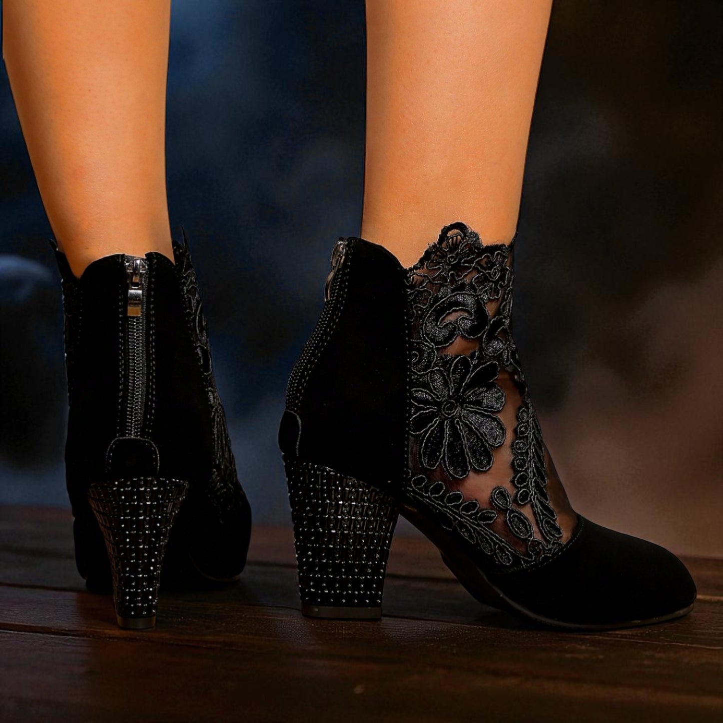 Shadow Lace Bootie