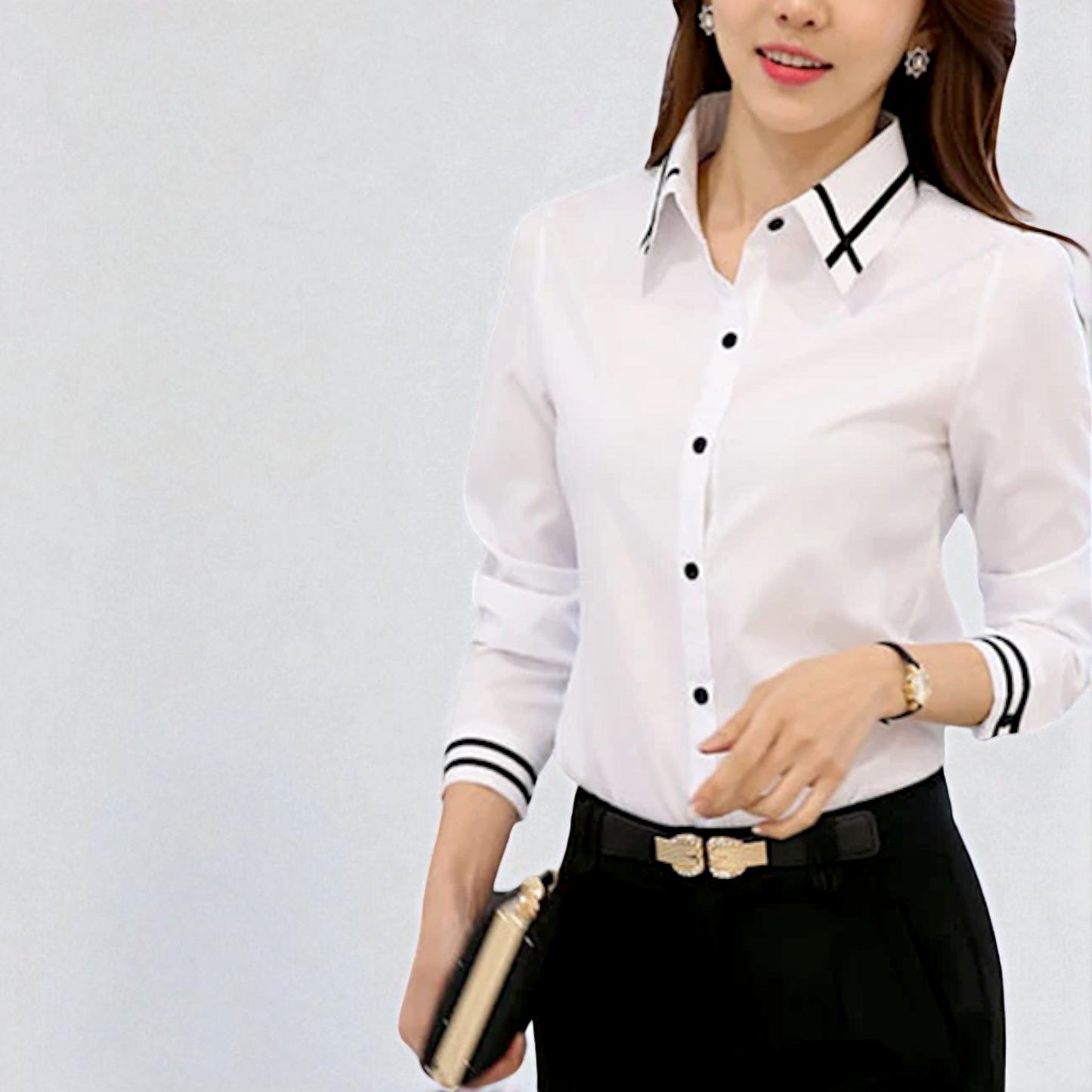 Genevieve Trim Blouse