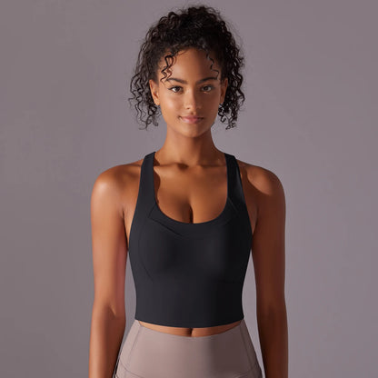 Sculpt Cross-Back Crop