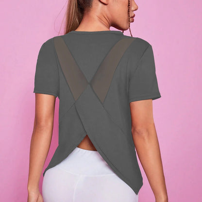 Exhale Crossback Tee