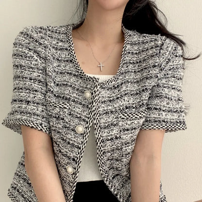 Marina Tweed Cardi