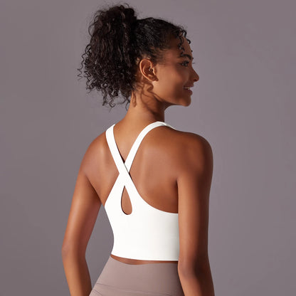 Sculpt Cross-Back Crop