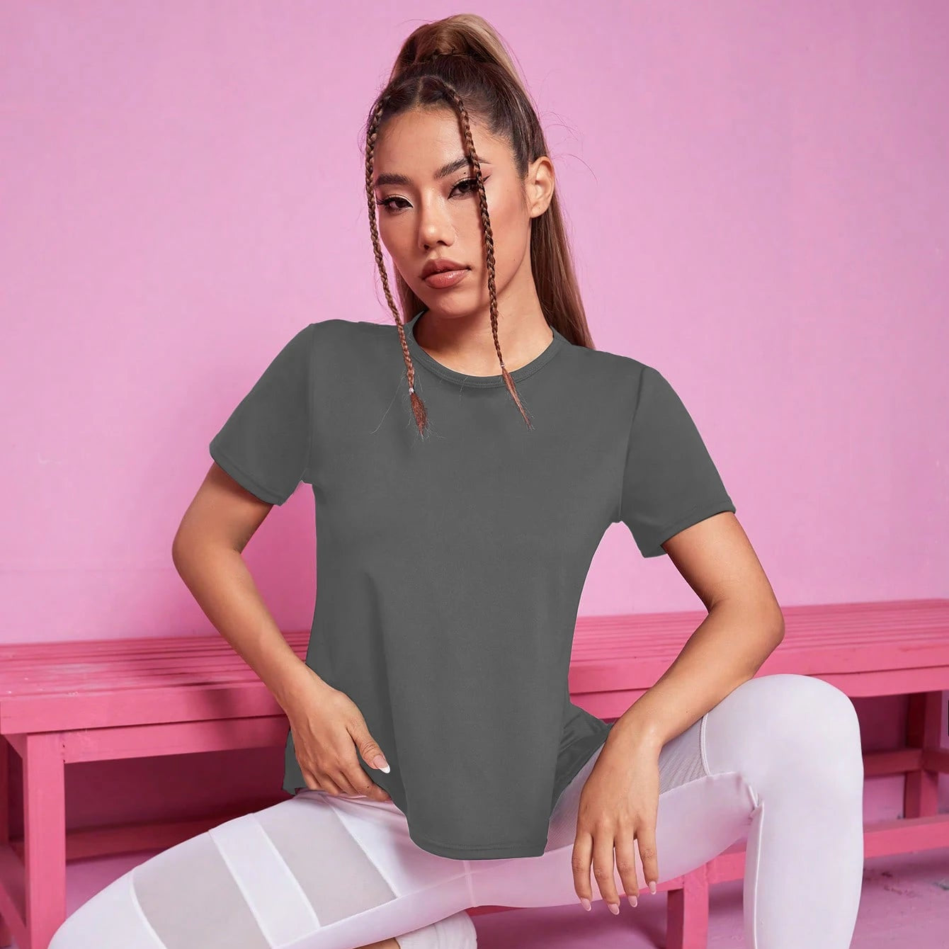 Exhale Crossback Tee