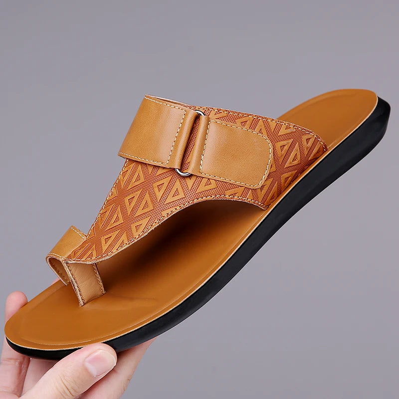 Aztec Etched Men's Slide