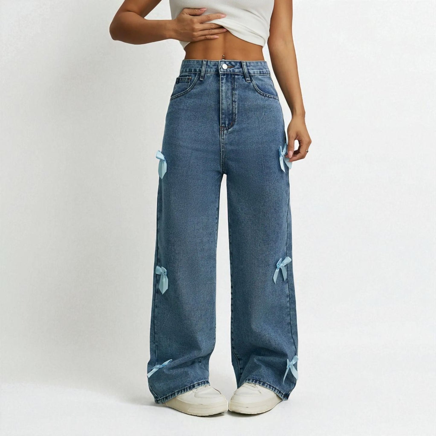 Coquette Bow Jeans 🎀