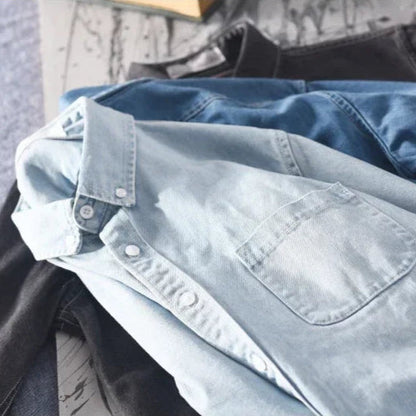 Lived-In Denim Button Down