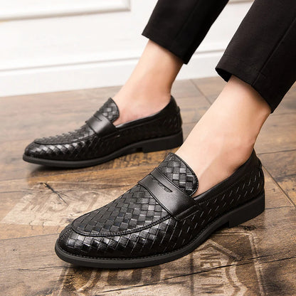Heritage Leather Weave Loafer