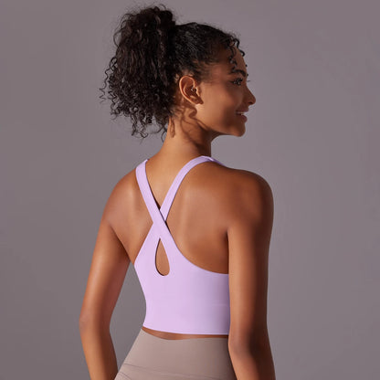 Sculpt Cross-Back Crop