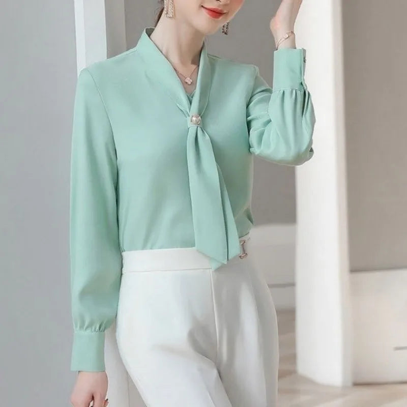 Cravat Silk Blouse