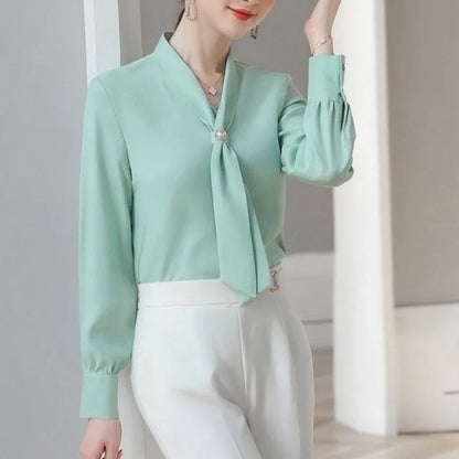 Cravat Silk Blouse