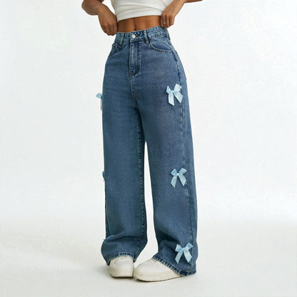 Coquette Bow Jeans 🎀