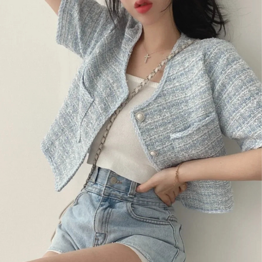 Marina Tweed Cardi