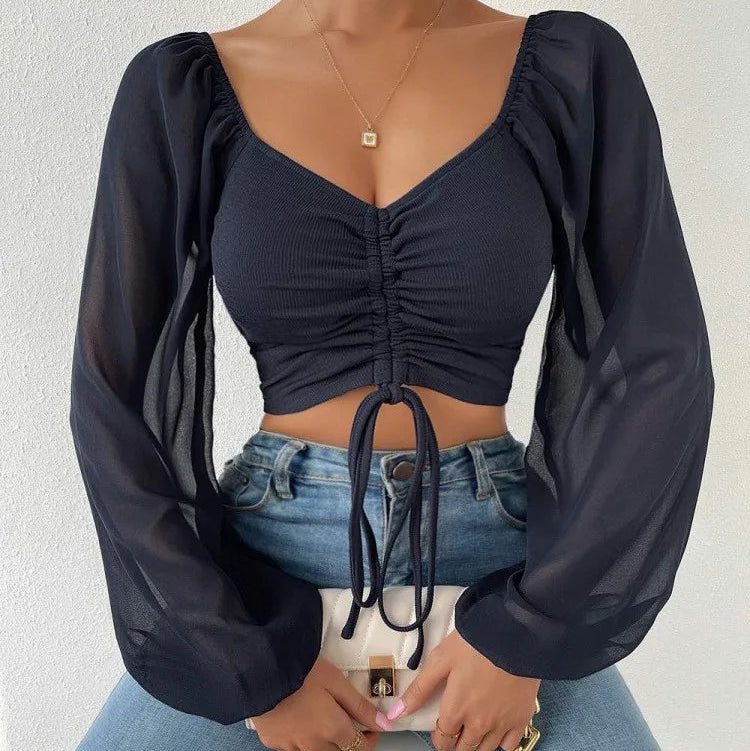 Sweetheart Drawstring Top