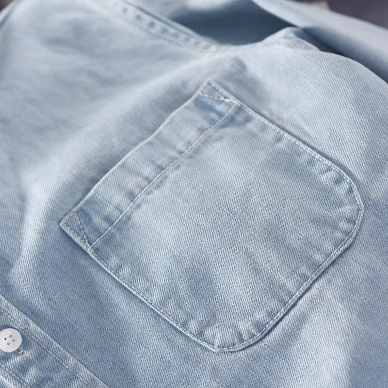 Lived-In Denim Button Down