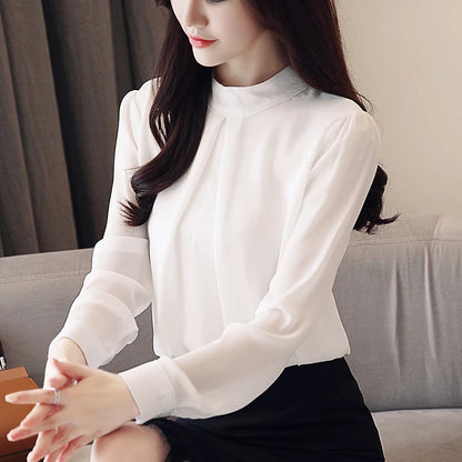 Pleated High-Neck Top