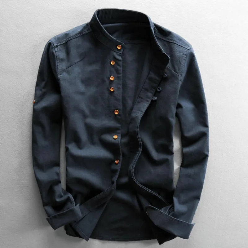 Kyoto Linen Long Sleeve Button Down