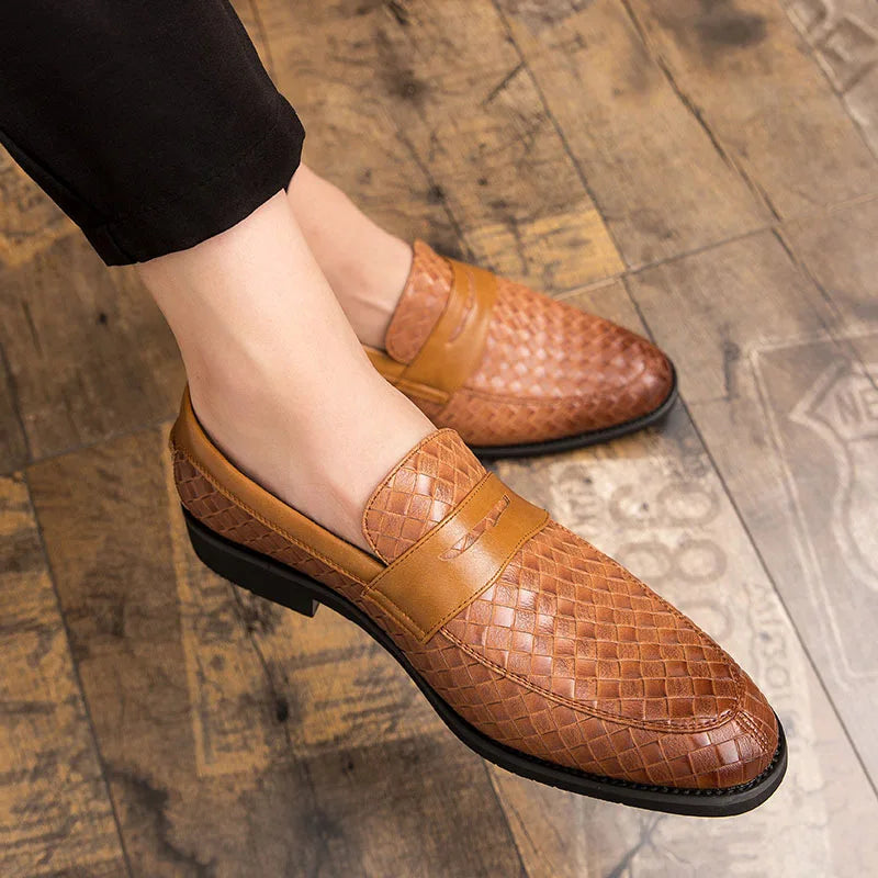 Heritage Leather Weave Loafer