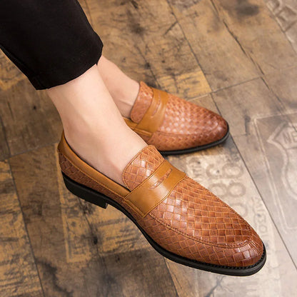 Heritage Leather Weave Loafer