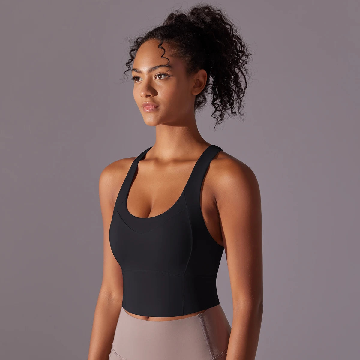 Sculpt Cross-Back Crop