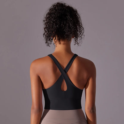 Sculpt Cross-Back Crop