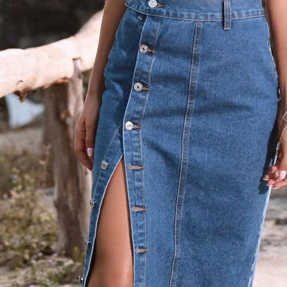 More or Less Denim Midi