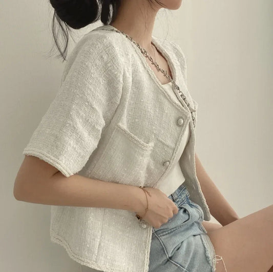 Marina Tweed Cardi