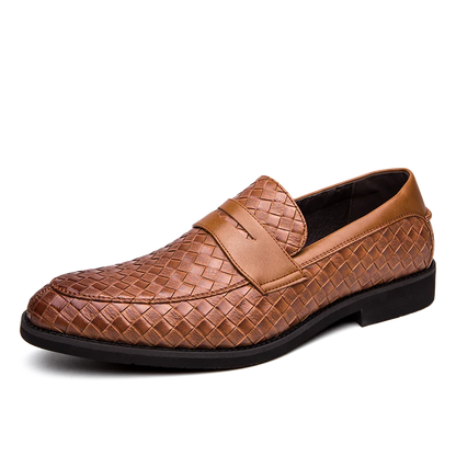Heritage Leather Weave Loafer