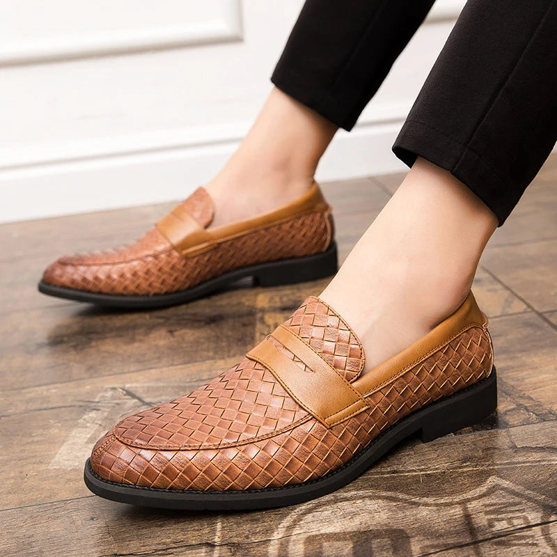 Heritage Leather Weave Loafer