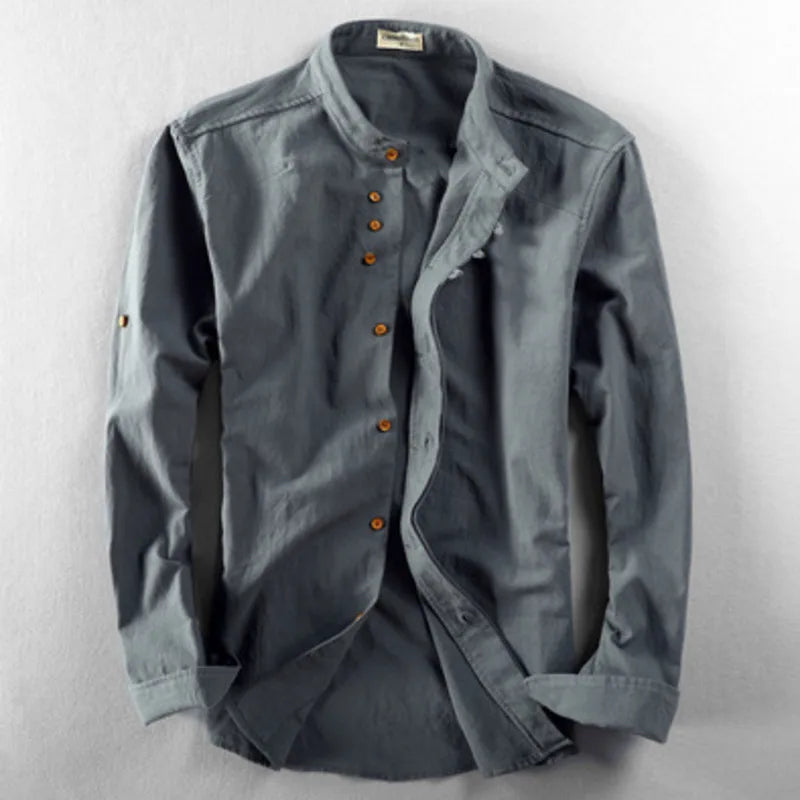Kyoto Linen Long Sleeve Button Down