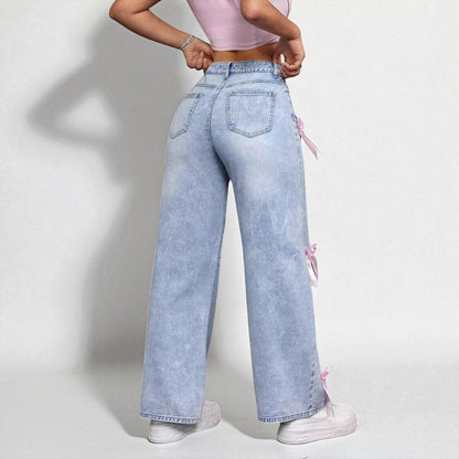 Coquette Bow Jeans 🎀