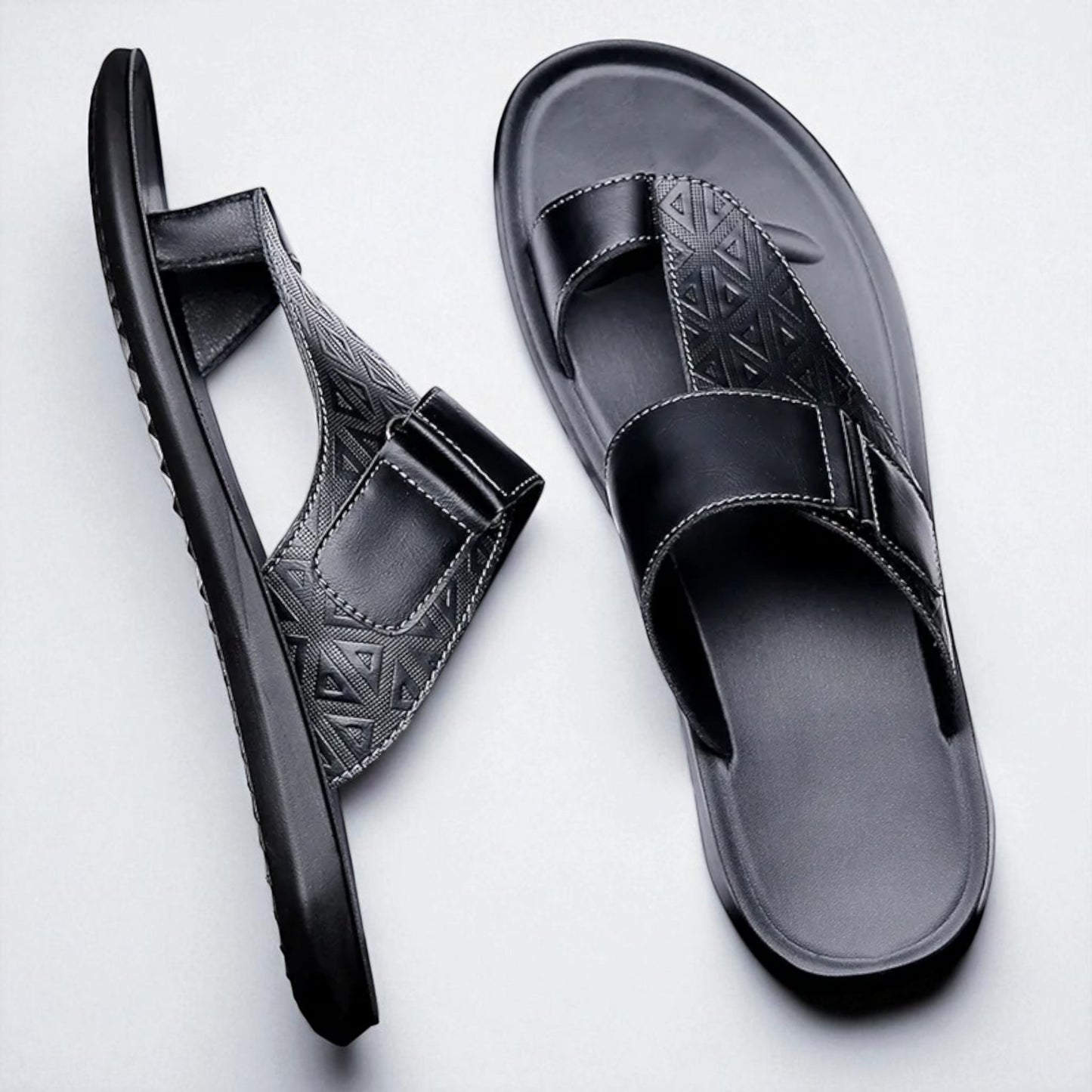 Aztec Etched Men's Slide