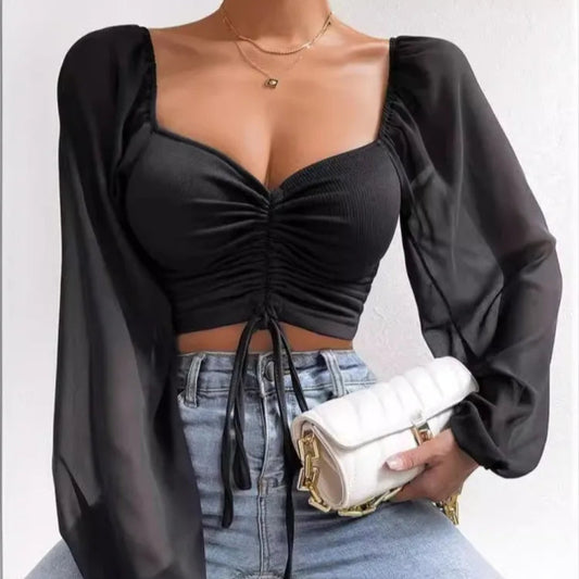 Sweetheart Drawstring Top