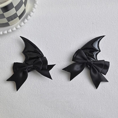 Devil Bat Hair Clips