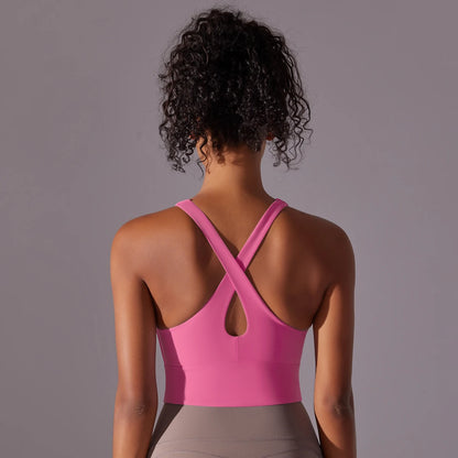 Sculpt Cross-Back Crop