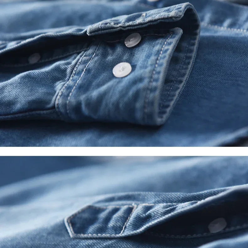 Lived-In Denim Button Down