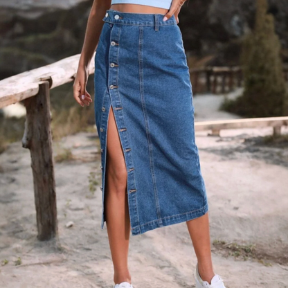 More or Less Denim Midi