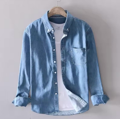 Lived-In Denim Button Down