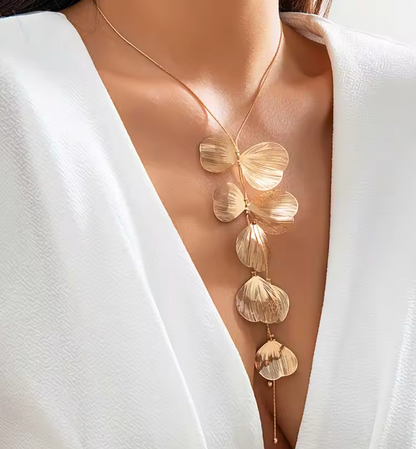 Ginkgo Cascade Necklace