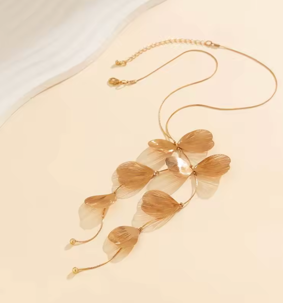Ginkgo Cascade Necklace