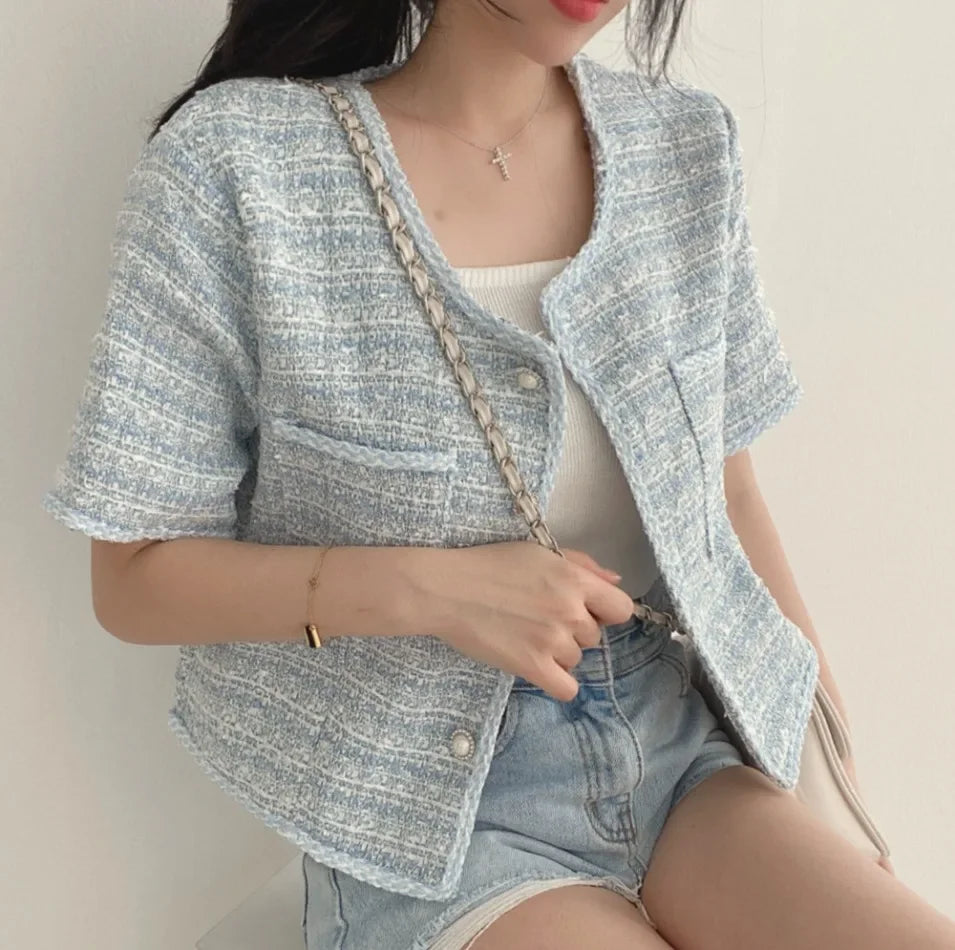 Marina Tweed Cardi