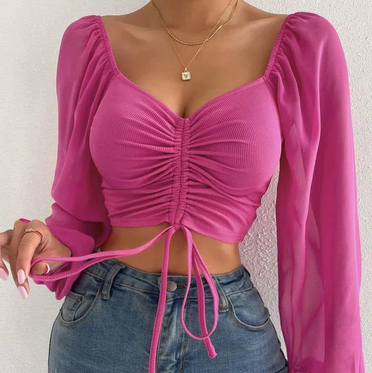 Sweetheart Drawstring Top