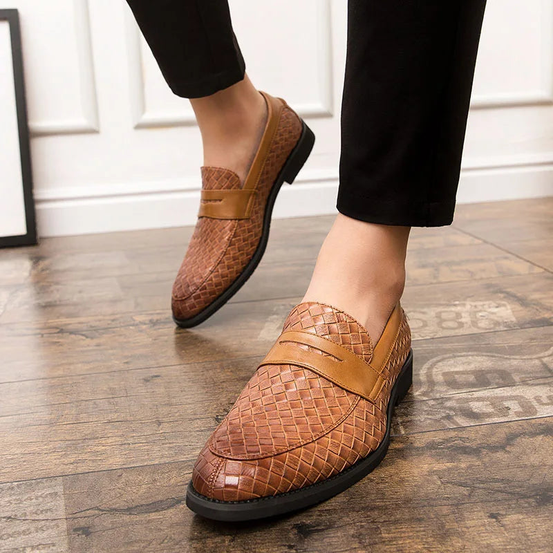 Heritage Leather Weave Loafer